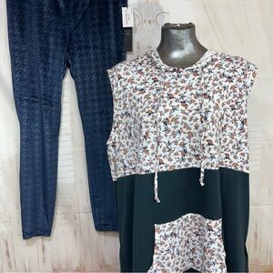 LuLaRoe 3XL Brittany top with 2XL Luxe Leggings